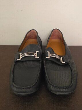 Preowned- Bally's Drulio Men's Shoes in black - Size 11D US